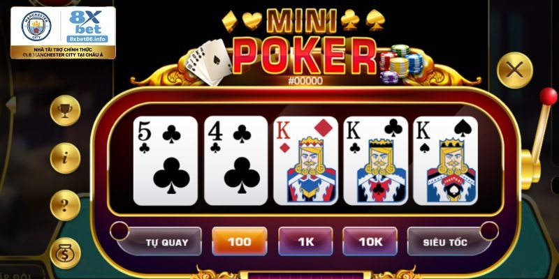 Giới thiệu ngắn về Mini Poker tại 8xbet